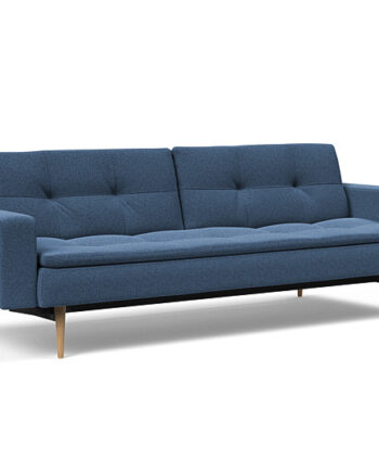 Innovation  Dublexo Sovesofa Med Polstret Armlæn Liggemål 115x210 Cm-537 Hovedpude Largeys
