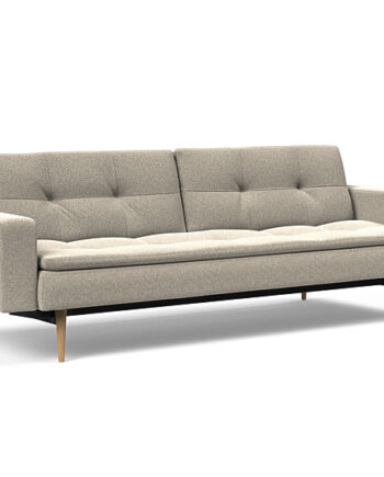 Innovation  Dublexo Sovesofa Med Polstret Armlæn Liggemål 115x210 Cm-539 Hovedpude Largeys