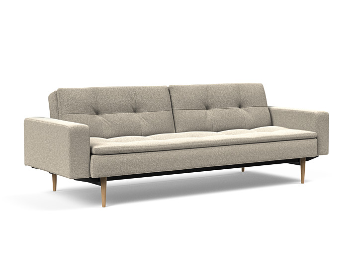 Innovation Dublexo Sovesofa Med Polstret Armlæn Liggemål 115x210 Cm-539 Hovedpude Largeys
