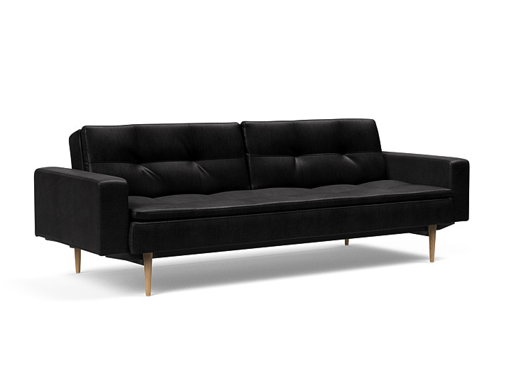 Innovation Dublexo Sovesofa Med Polstret Armlæn Liggemål 115x210 Cm-550 Hovedpude Largeys