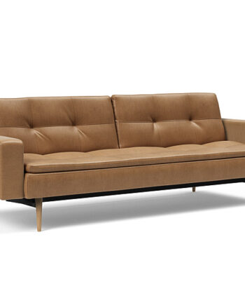 Innovation  Dublexo Sovesofa Med Polstret Armlæn Liggemål 115x210 Cm-551  Hovedpude Largeys