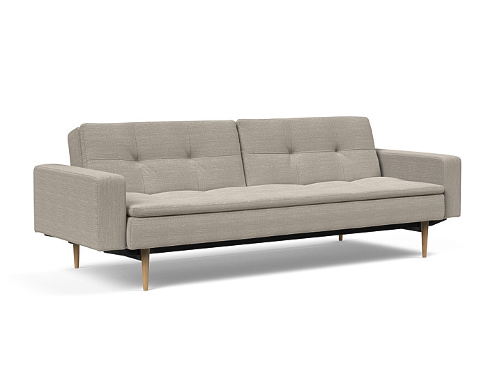 Innovation Dublexo Sovesofa Med Polstret Armlæn Liggemål 115x210 Cm-579 Hovedpude Largeys