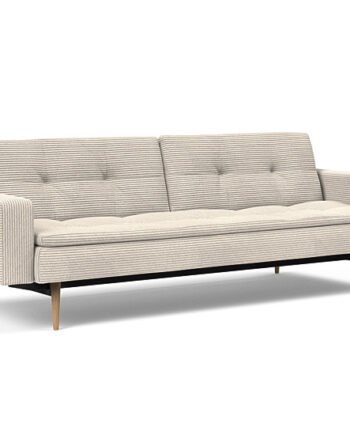Innovation  Dublexo Sovesofa Med Polstret Armlæn Liggemål 115x210 Cm-594 Hovedpude Largeys