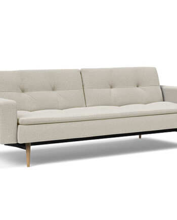 Innovation  Dublexo Sovesofa Med Polstret Armlæn Liggemål 115x210 Cm-527 Hovedpude Largeys