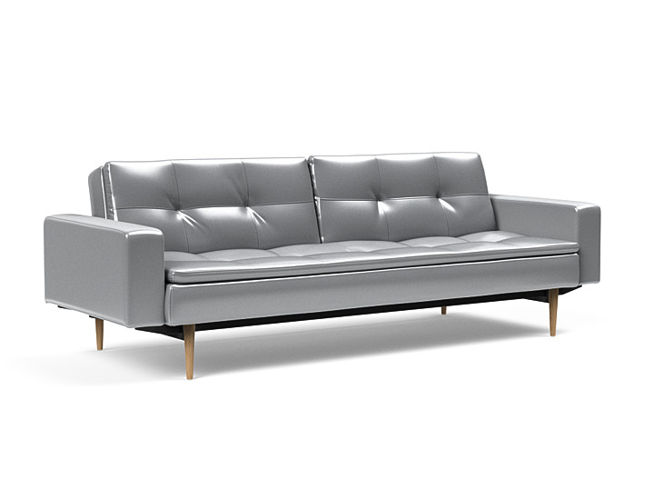 Innovation Dublexo Sovesofa Med Polstret Armlæn Liggemål 115x210 Cm-688 Hovedpude Largeys