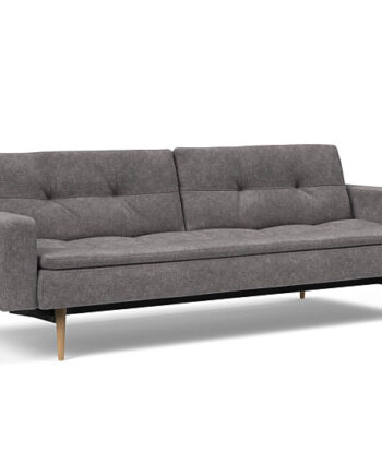 Innovation  Dublexo Sovesofa Med Polstret Armlæn Liggemål 115x210 Cm-282 Hovedpude Largeys