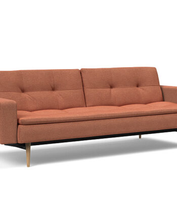 Innovation  Dublexo Sovesofa Med Polstret Armlæn Liggemål 115x210 Cm-301 Hovedpude Largeys