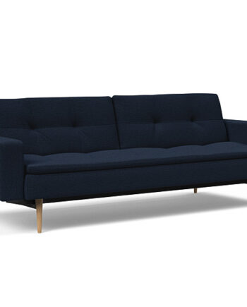 Innovation  Dublexo Sovesofa Med Polstret Armlæn Liggemål 115x210 Cm-528  Hovedpude Largeys