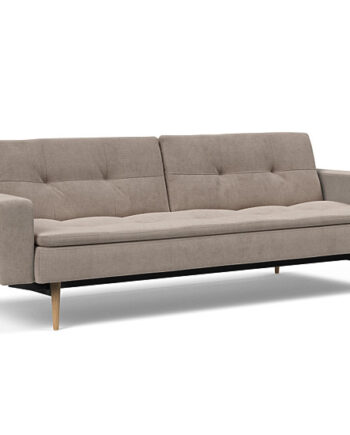 Innovation  Dublexo Sovesofa Med Polstret Armlæn Liggemål 115x210 Cm-318 Hovedpude Largeys