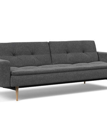 Innovation  Dublexo Sovesofa Med Polstret Armlæn Liggemål 115x210 Cm-350 Hovedpude Largeys