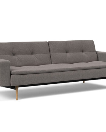 Innovation  Dublexo Sovesofa Med Polstret Armlæn Liggemål 115x210 Cm-521  Hovedpude Largeys