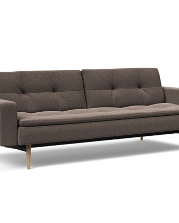 Innovation  Dublexo Sovesofa Med Polstret Armlæn Liggemål 115x210 Cm-530 Hovedpude Largeys