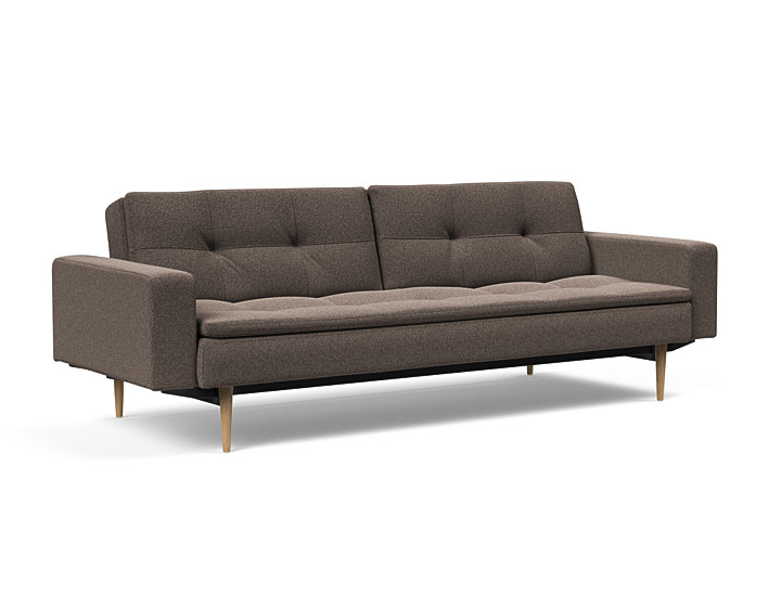 Innovation Dublexo Sovesofa Med Polstret Armlæn Liggemål 115x210 Cm-530 Hovedpude Largeys