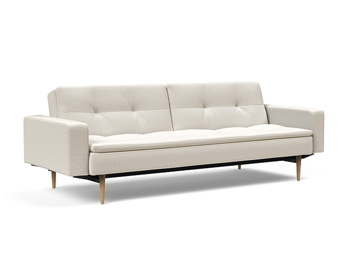 Innovation Dublexo Sovesofa Med Polstret Armlæn Liggemål 115x210 Cm-531 Hovedpude Largeys