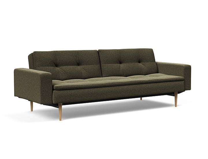 Innovation Dublexo Sovesofa Med Polstret Armlæn Liggemål 115x210 Cm-535 Hovedpude Largeys