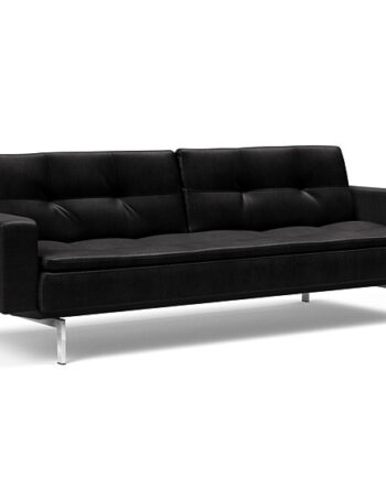 Innovation  Dublexo Sovesofa Med Polstret Armlæn Liggemål 115x210 Cm-550 -krom