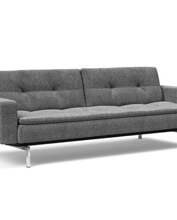 Innovation  Dublexo Sovesofa Med Polstret Armlæn Liggemål 115x210 Cm-563 -krom