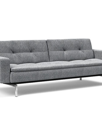 Innovation  Dublexo Sovesofa Med Polstret Armlæn Liggemål 115x210 Cm-565 -krom