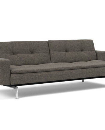 Innovation  Dublexo Sovesofa Med Polstret Armlæn Liggemål 115x210 Cm-216 -krom
