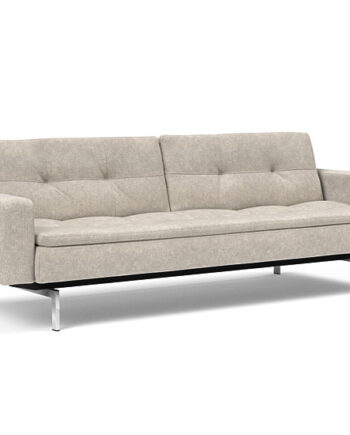 Innovation  Dublexo Sovesofa Med Polstret Armlæn Liggemål 115x210 Cm-280-krom