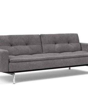 Innovation  Dublexo Sovesofa Med Polstret Armlæn Liggemål 115x210 Cm-282-krom