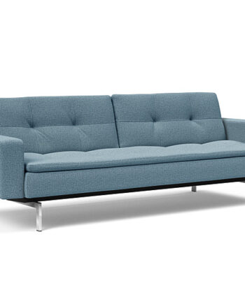 Innovation  Dublexo Sovesofa Med Polstret Armlæn Liggemål 115x210 Cm-525 -krom
