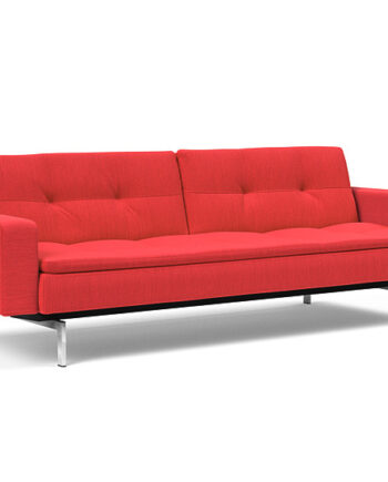 Innovation  Dublexo Sovesofa Med Polstret Armlæn Liggemål 115x210 Cm-511 -krom