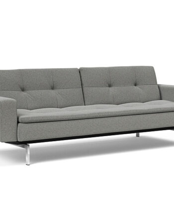 Innovation  Dublexo Sovesofa Med Polstret Armlæn Liggemål 115x210 Cm-533 -krom