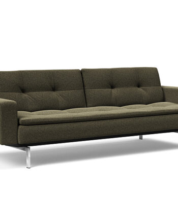 Innovation  Dublexo Sovesofa Med Polstret Armlæn Liggemål 115x210 Cm-535-krom