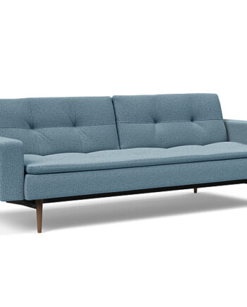 Innovation  Dublexo Sovesofa Med Polstret Armlæn Liggemål 115x210 Cm-525 -mørke
