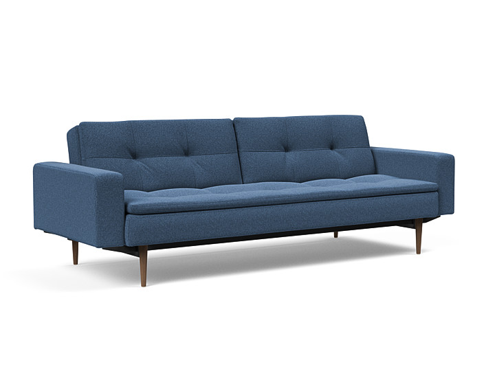 Innovation Dublexo Sovesofa Med Polstret Armlæn Liggemål 115x210 Cm-537-mørke