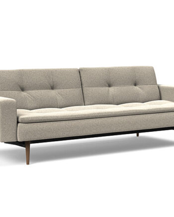 Innovation  Dublexo Sovesofa Med Polstret Armlæn Liggemål 115x210 Cm-539-mørke