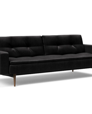 Innovation  Dublexo Sovesofa Med Polstret Armlæn Liggemål 115x210 Cm-550 -mørke