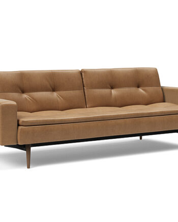 Innovation  Dublexo Sovesofa Med Polstret Armlæn Liggemål 115x210 Cm-551 -mørke