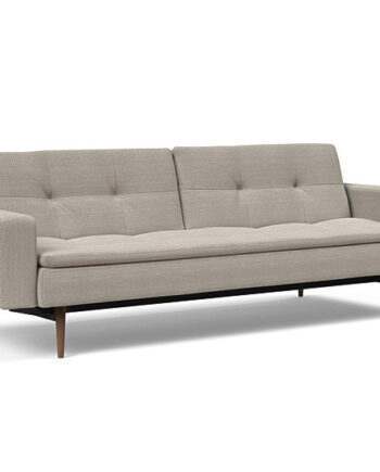 Innovation  Dublexo Sovesofa Med Polstret Armlæn Liggemål 115x210 Cm-579-mørke