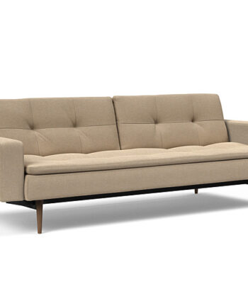 Innovation  Dublexo Sovesofa Med Polstret Armlæn Liggemål 115x210 Cm-587-mørke
