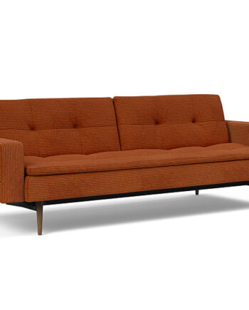 Innovation  Dublexo Sovesofa Med Polstret Armlæn Liggemål 115x210 Cm-595 -mørke