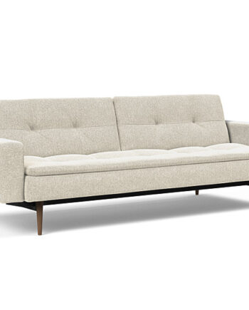 Innovation  Dublexo Sovesofa Med Polstret Armlæn Liggemål 115x210 Cm-357-mørke