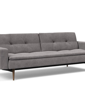 Innovation  Dublexo Sovesofa Med Polstret Armlæn Liggemål 115x210 Cm-217 -mørke