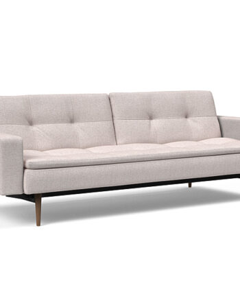 Innovation  Dublexo Sovesofa Med Polstret Armlæn Liggemål 115x210 Cm-300 -mørke