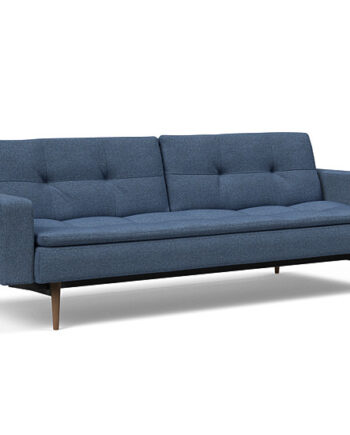 Innovation  Dublexo Sovesofa Med Polstret Armlæn Liggemål 115x210 Cm-302-mørke
