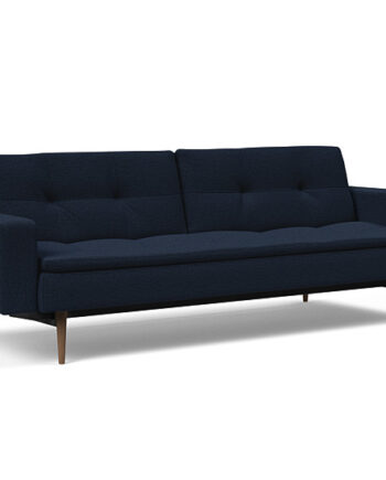 Innovation  Dublexo Sovesofa Med Polstret Armlæn Liggemål 115x210 Cm-528 -mørke