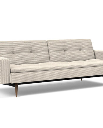 Innovation  Dublexo Sovesofa Med Polstret Armlæn Liggemål 115x210 Cm-350-mørke