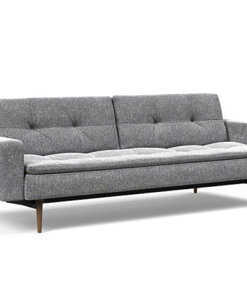 Innovation  Dublexo Sovesofa Med Polstret Armlæn Liggemål 115x210 Cm-351 -mørke
