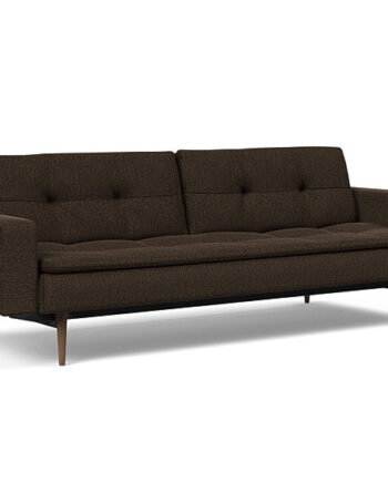 Innovation  Dublexo Sovesofa Med Polstret Armlæn Liggemål 115x210 Cm-358-mørke