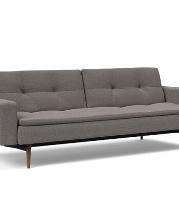 Innovation  Dublexo Sovesofa Med Polstret Armlæn Liggemål 115x210 Cm-521 -mørke