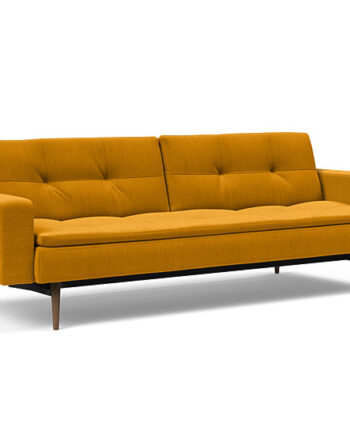 Innovation  Dublexo Sovesofa Med Polstret Armlæn Liggemål 115x210 Cm-507-mørke
