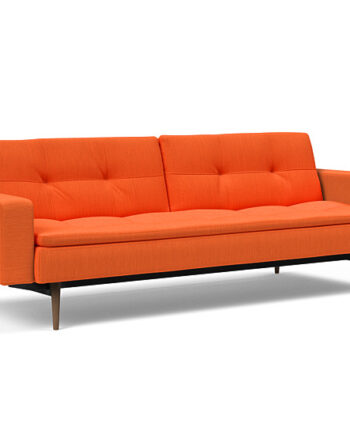 Innovation  Dublexo Sovesofa Med Polstret Armlæn Liggemål 115x210 Cm-510 -mørke
