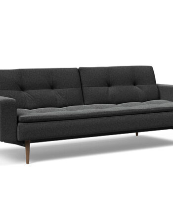 Innovation  Dublexo Sovesofa Med Polstret Armlæn Liggemål 115x210 Cm-529-mørke