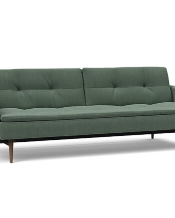Innovation  Dublexo Sovesofa Med Polstret Armlæn Liggemål 115x210 Cm-518 -mørke